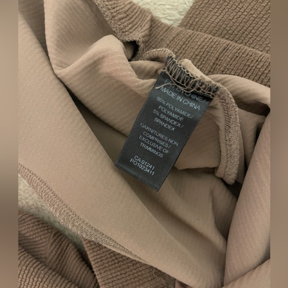 Taupe Ribbed Knit Sweater - Picture 8 of 8